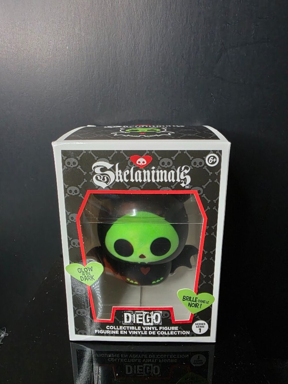 Skelanimals Diego Glow In The Dark Vinyl Figure Series 1 Collectible New
